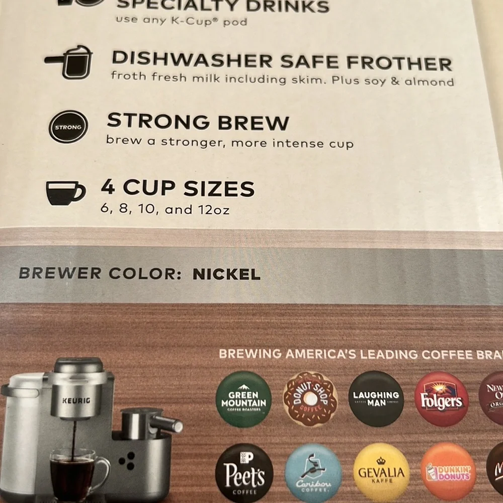 Keurig K-Cafe Special Edition K-Cup Pod Coffee, Latte and Cappuccino Maker, New - Picture 13 of 16